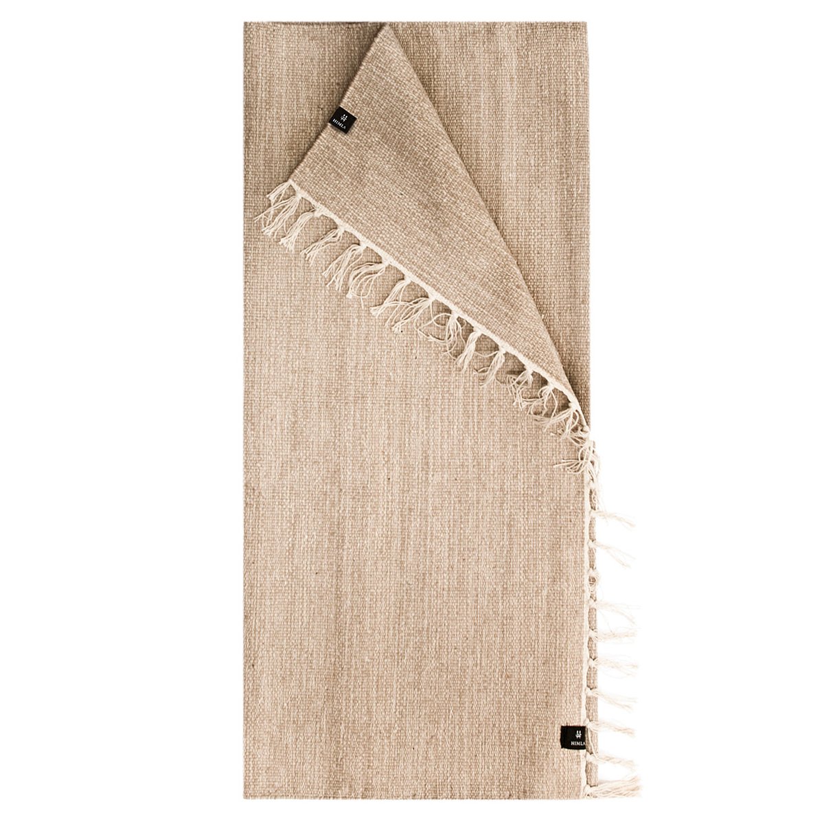 Himla Särö matto linen (beige) 80x150 cm | Skandinaavinen Sisustus | Puuvillamatot | Beige