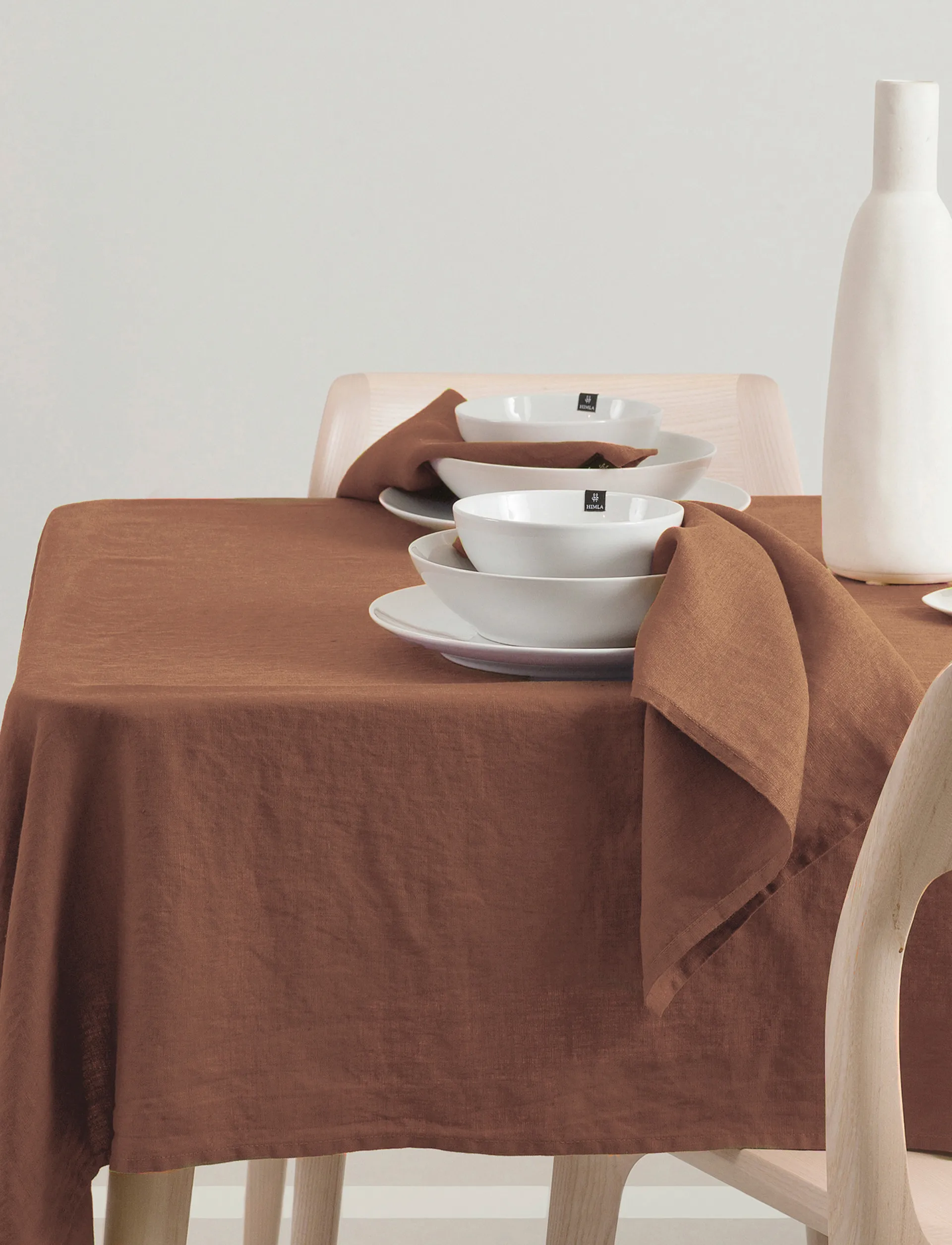 Sunshine-pellavalautasliina 4 kpl, Grounded, 45x45 cm Himla