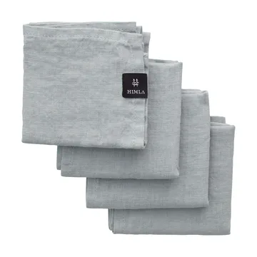 Sunshine-pellavalautasliina 4 kpl - Heavenly, 45x45 cm - Himla