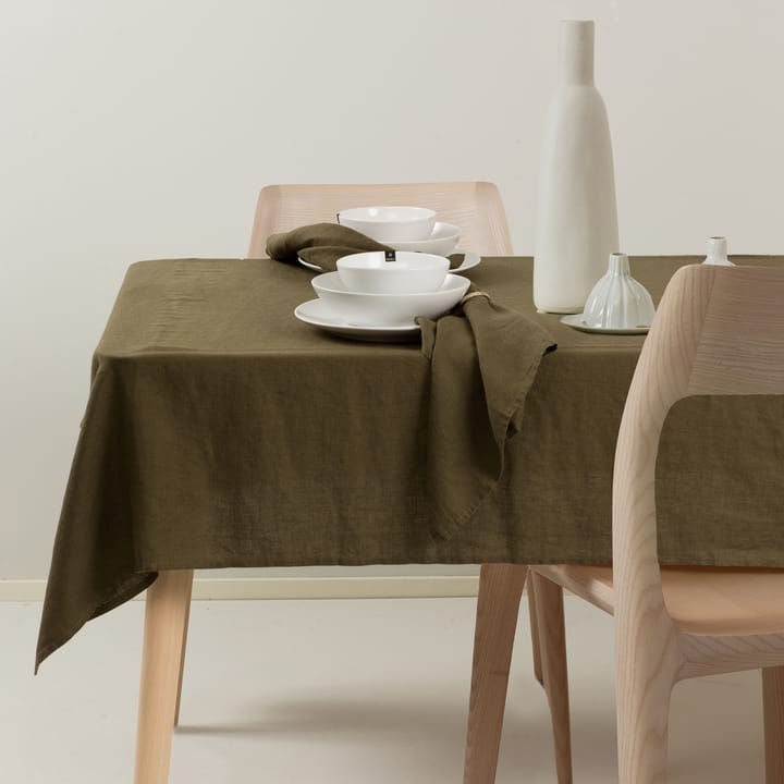 Sunshine pöytäliina 145x330 cm, Khaki Himla