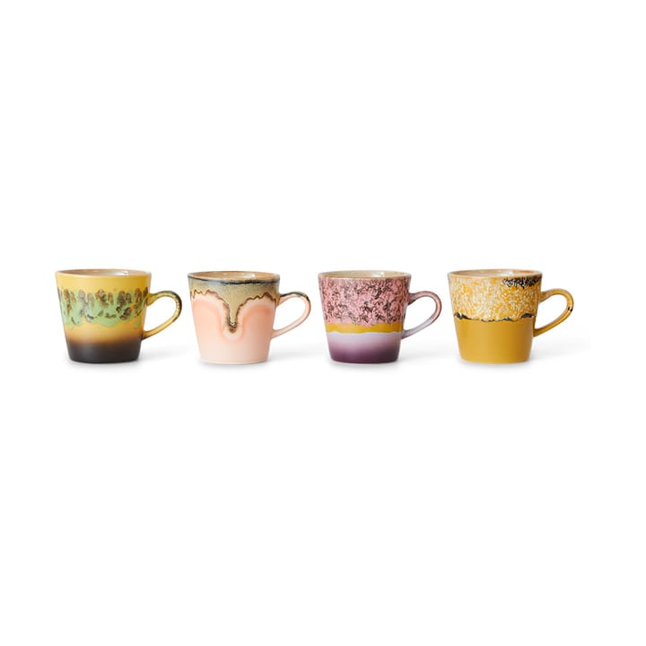 70's ceramics Americano muki 4 kpl 26 cl, Radiant HKliving