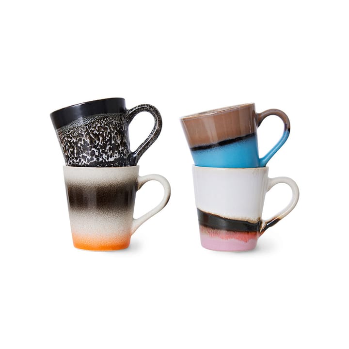 70's espressomuki 4-pakkaus, Funky HKliving