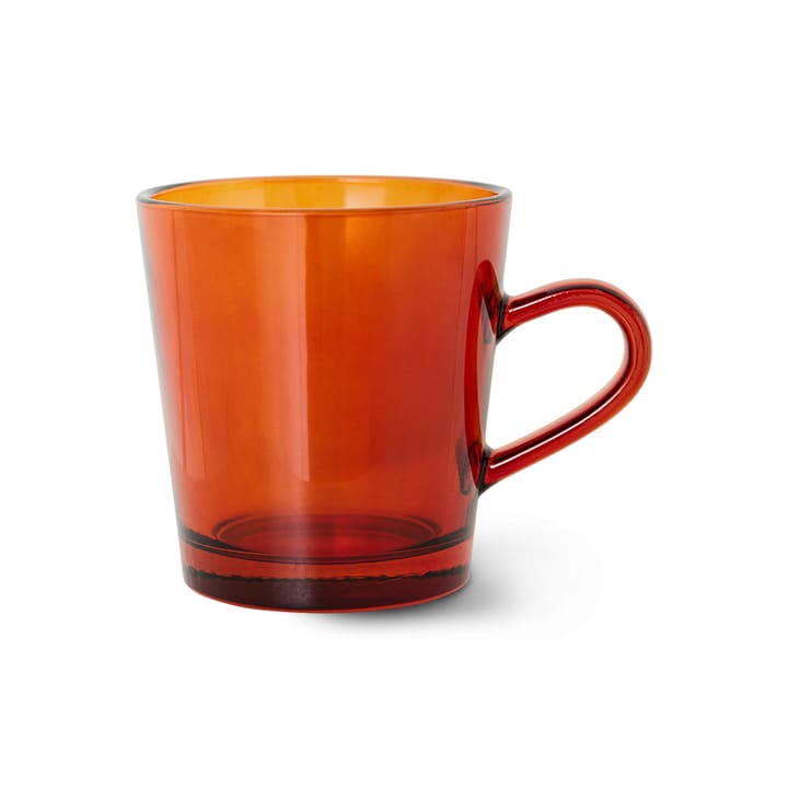 70's glassware kahvikuppi 20 cl 4-pakkaus - Amber brown - HKliving