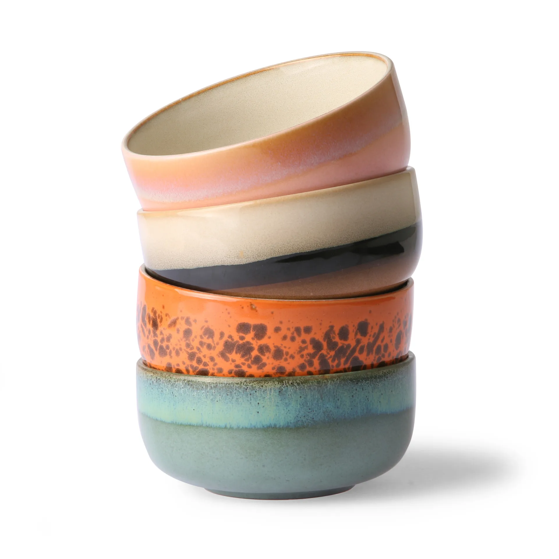 70's jälkiruokakulhot, 4 osaa, Multi HKliving