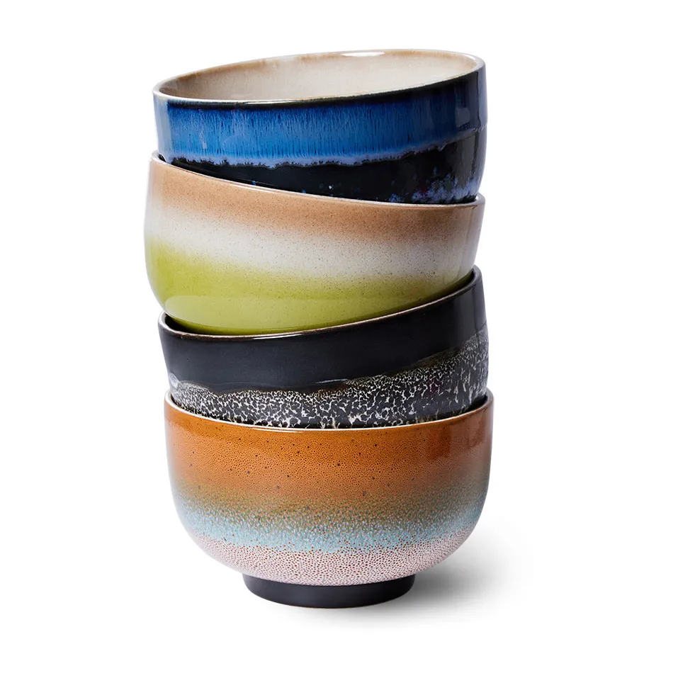 70's kulho Ø 13,5 cm 4-pakkaus, Groovy HKliving