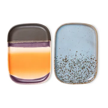 70's tarjotin pieni 2-pakkaus - Berry/Jupiter - HKliving