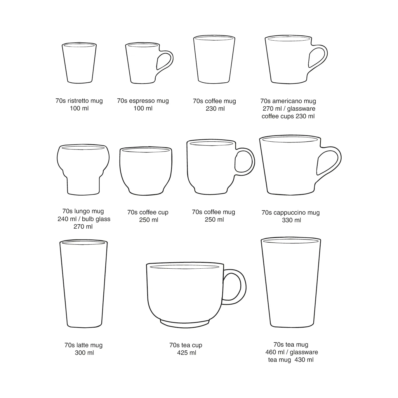 70's teekuppi 42,5 cl, Vesper HKliving