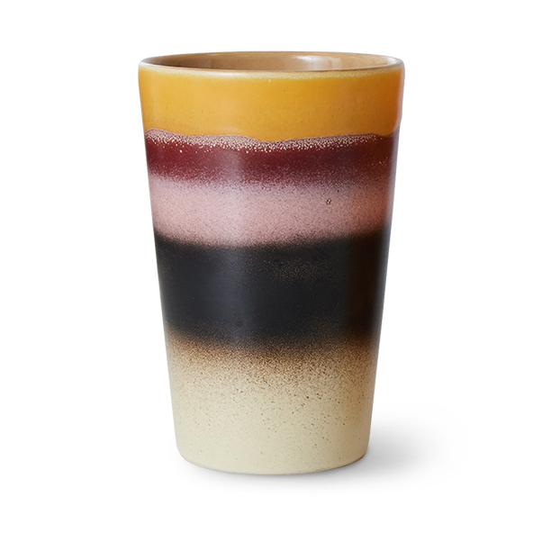 HKliving 70's teemuki 46 cl Auringonlasku | Skandinaavinen Sisustus | Kahvikupit | Monivärinen