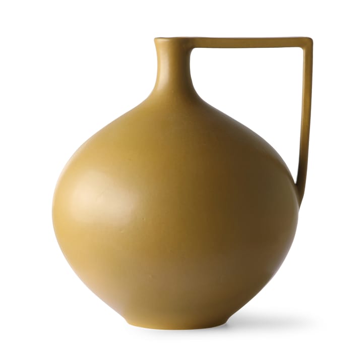 Ceramic Jar maljakko L 26,5 cm - Mustard - HKliving