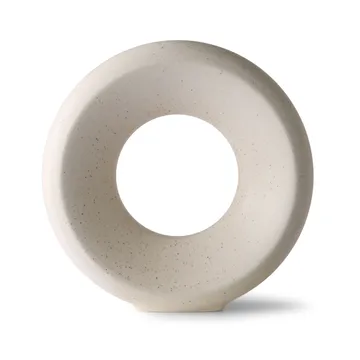 Circle maljakko M 24,5 cm - White speckled - HKliving