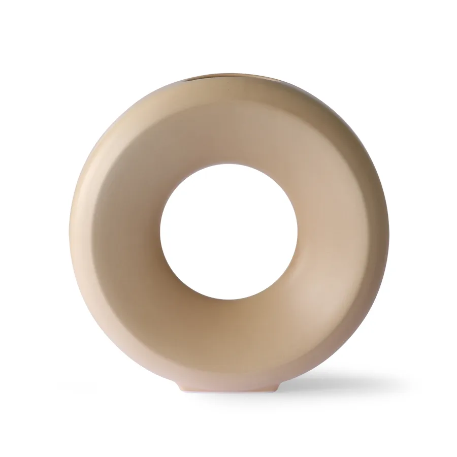Circle vaasi L 9,5x30 cm, Hiekka HKliving