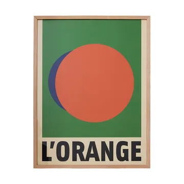 Framed artwork l'orange taulu - Orange - HKliving