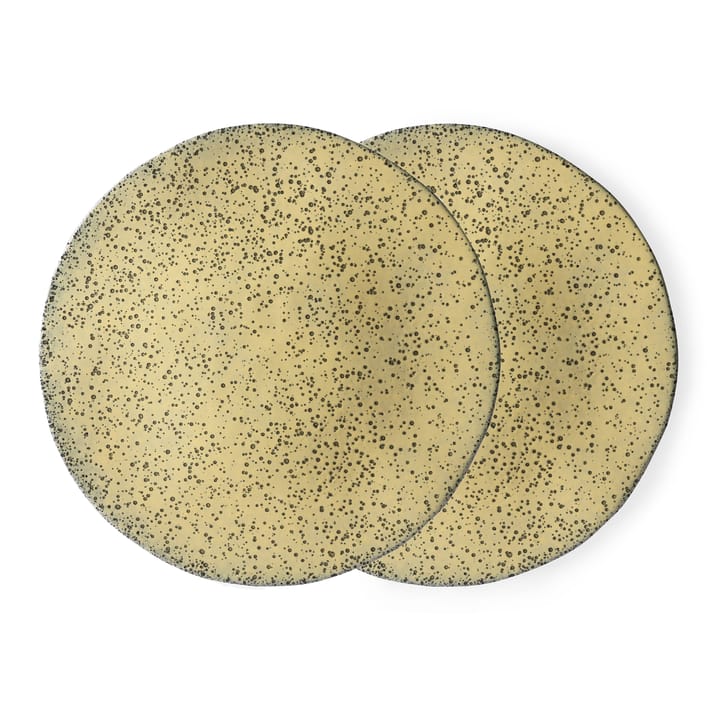 Gradient lautanen 29 cm 2-pakkaus - Keltainen - HKliving