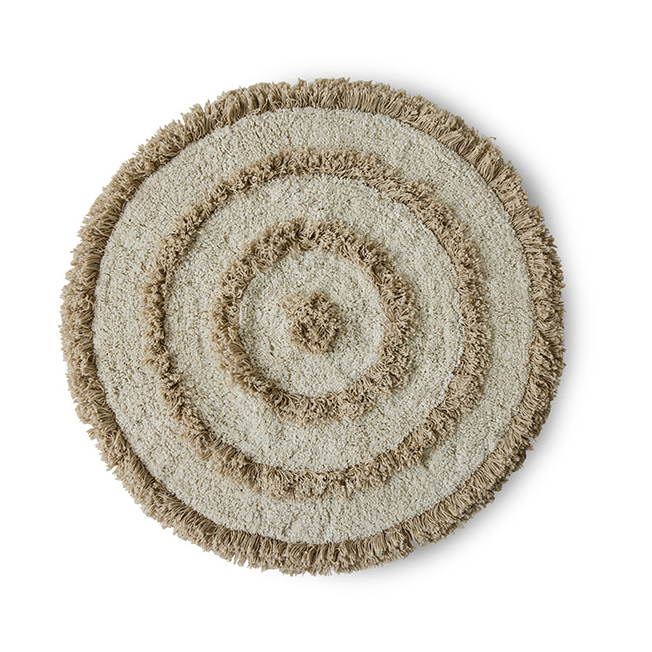 HKliving HK Living kylpyhuonematto 80 cm Cream | Skandinaavinen Sisustus | Kylpyhuoneenmatot | Beige