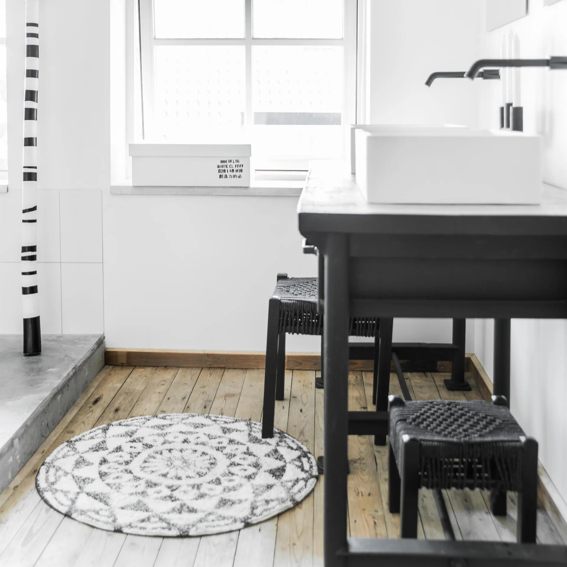 HKliving kylpymatto pyöreä, Ø 60 cm HKliving