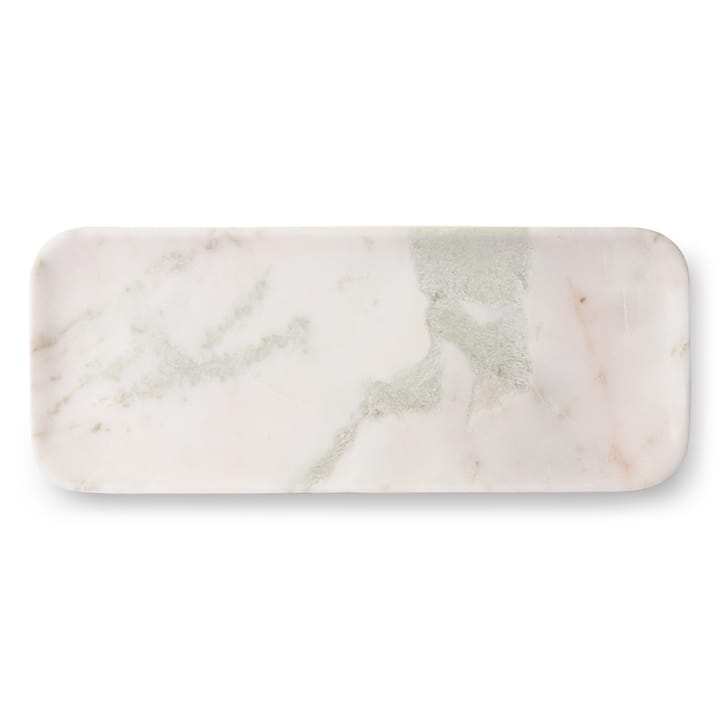 HKliving marmoritarjotin 30x12 cm - Valkoinen-vihreä-vaaleanpunainen - HKliving