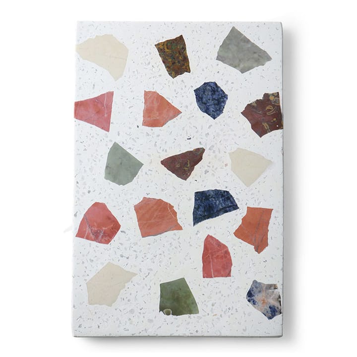 HKliving terrazzo leikkuulauta 30x25 cm, Valkoinen HKliving