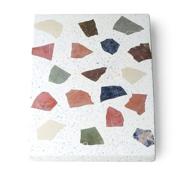 HKliving terrazzo leikkuulauta 30x25 cm - Valkoinen - HKliving
