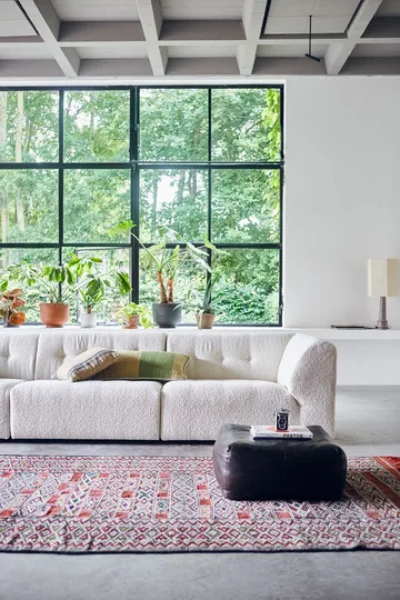 Käsin kudottu tyyny 38x74 cm villa - Vihreä - HKliving