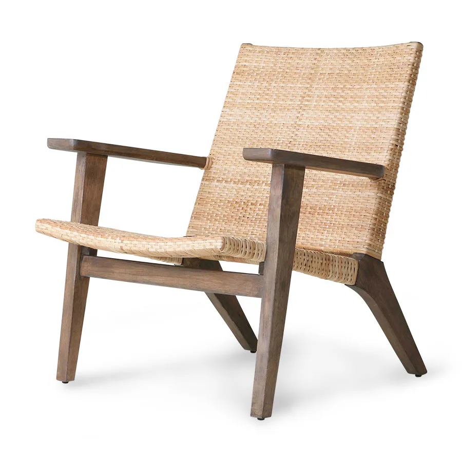 Kudottu loungestol 76,5x72,5 cm, Beige HKliving