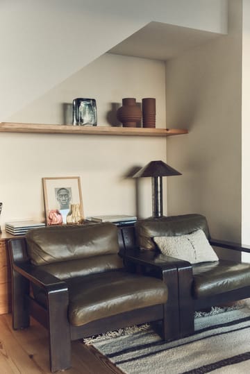 Natural wool striped tyyny 30x50 cm - Valkoinen - HKliving