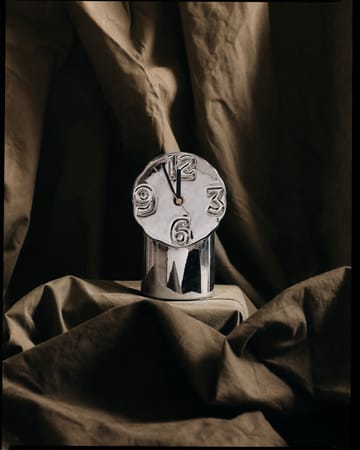 Retro keraaminen kello 17,5 cm - Chrome - HKliving