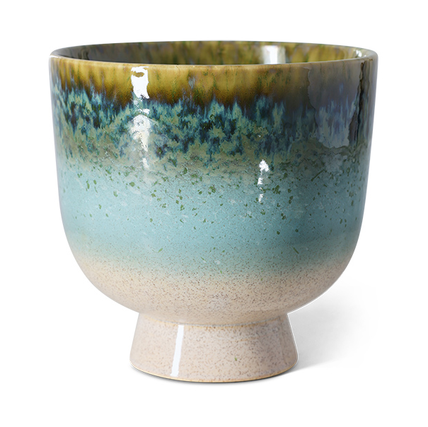 HKliving Retro kukkaruukku 20,5 cm Lagoon | Skandinaavinen Sisustus | Ruukut | Monivärinen