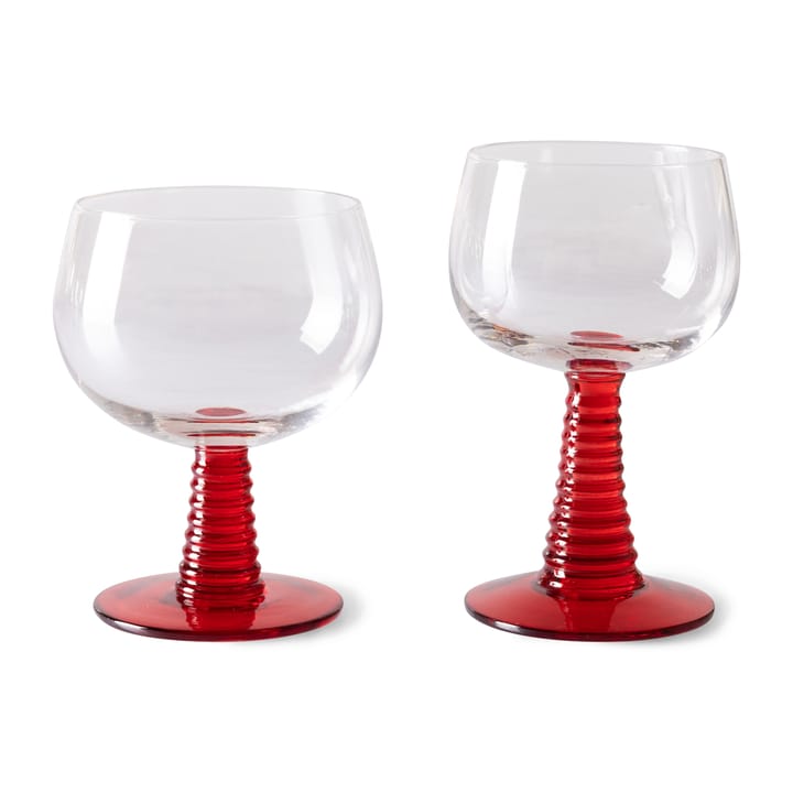Swirl viinilasi matala, Red HKliving