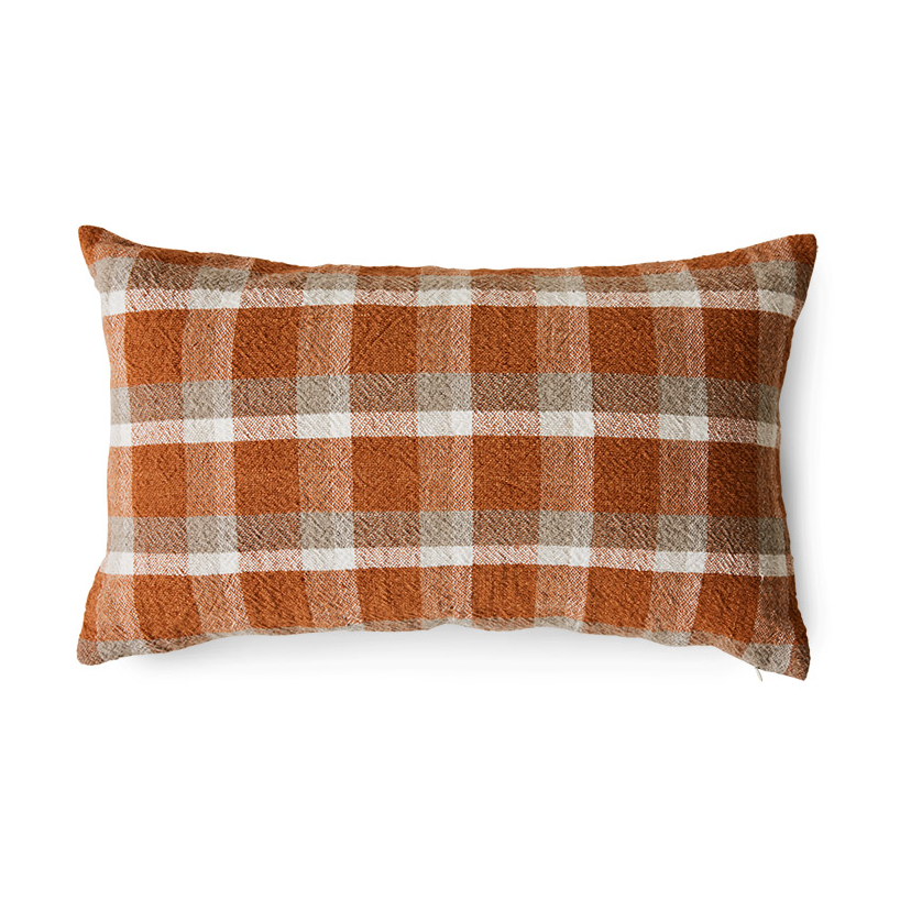 HKliving Woven tyyny 35x60 cm Country | Skandinaavinen Sisustus | Tyynyt | Ruskea