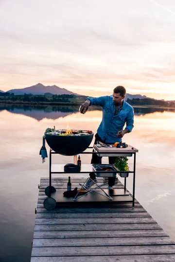 FIRE KITCHEN pyörät ulkokeittiöön - Musta, 2 kpl - Höfats