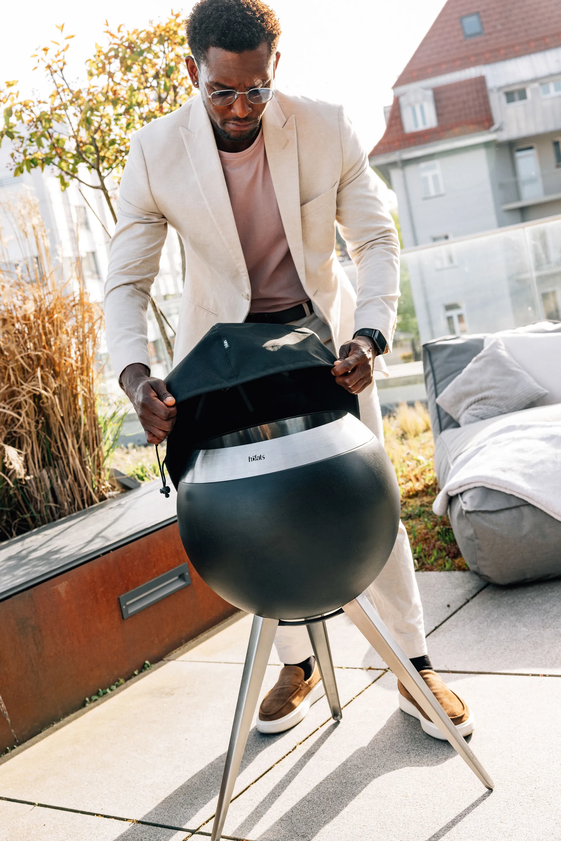 MOON 45 päällinen, Musta Höfats