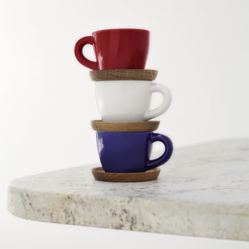 Höganäs espressomuki ja aluslautanen 10 cl - valkoinen, kiiltävä - Höganäs Keramik
