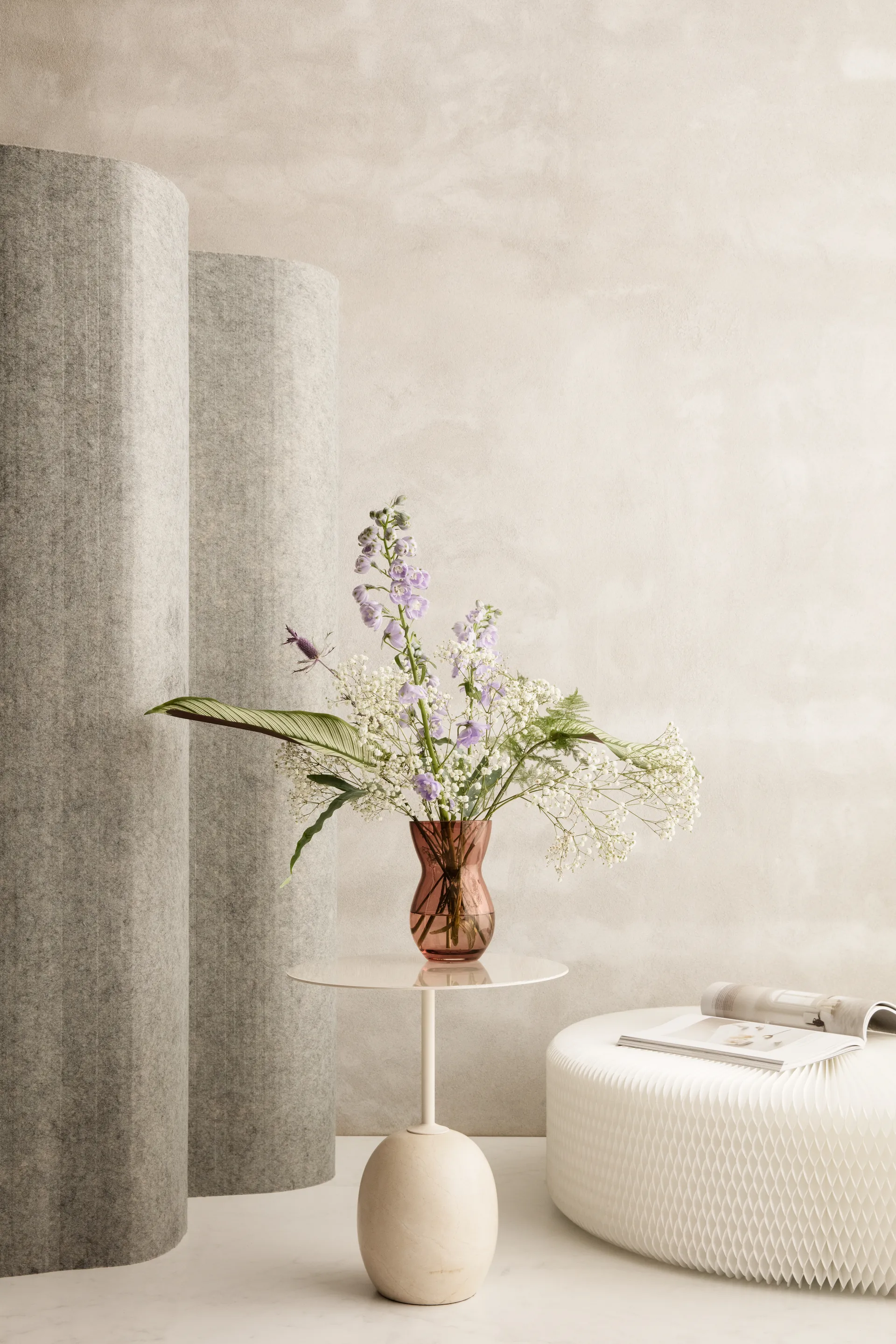 Calabas maljakko 21 cm, Burgundy Holmegaard