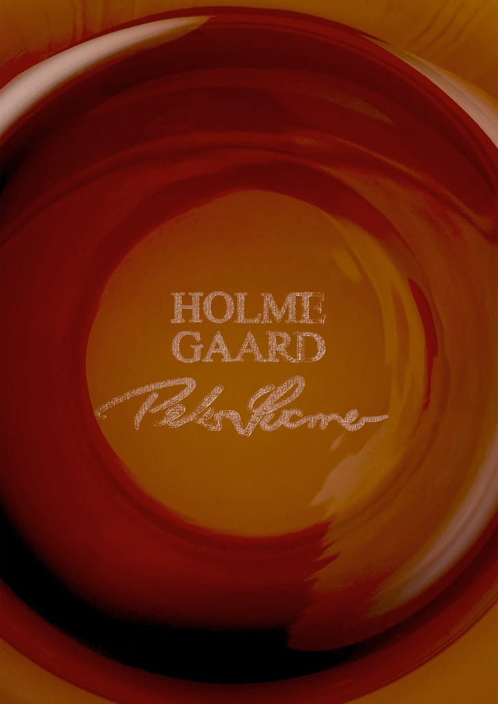 Calabas maljakko 21 cm - Duo burgundy-amber - Holmegaard