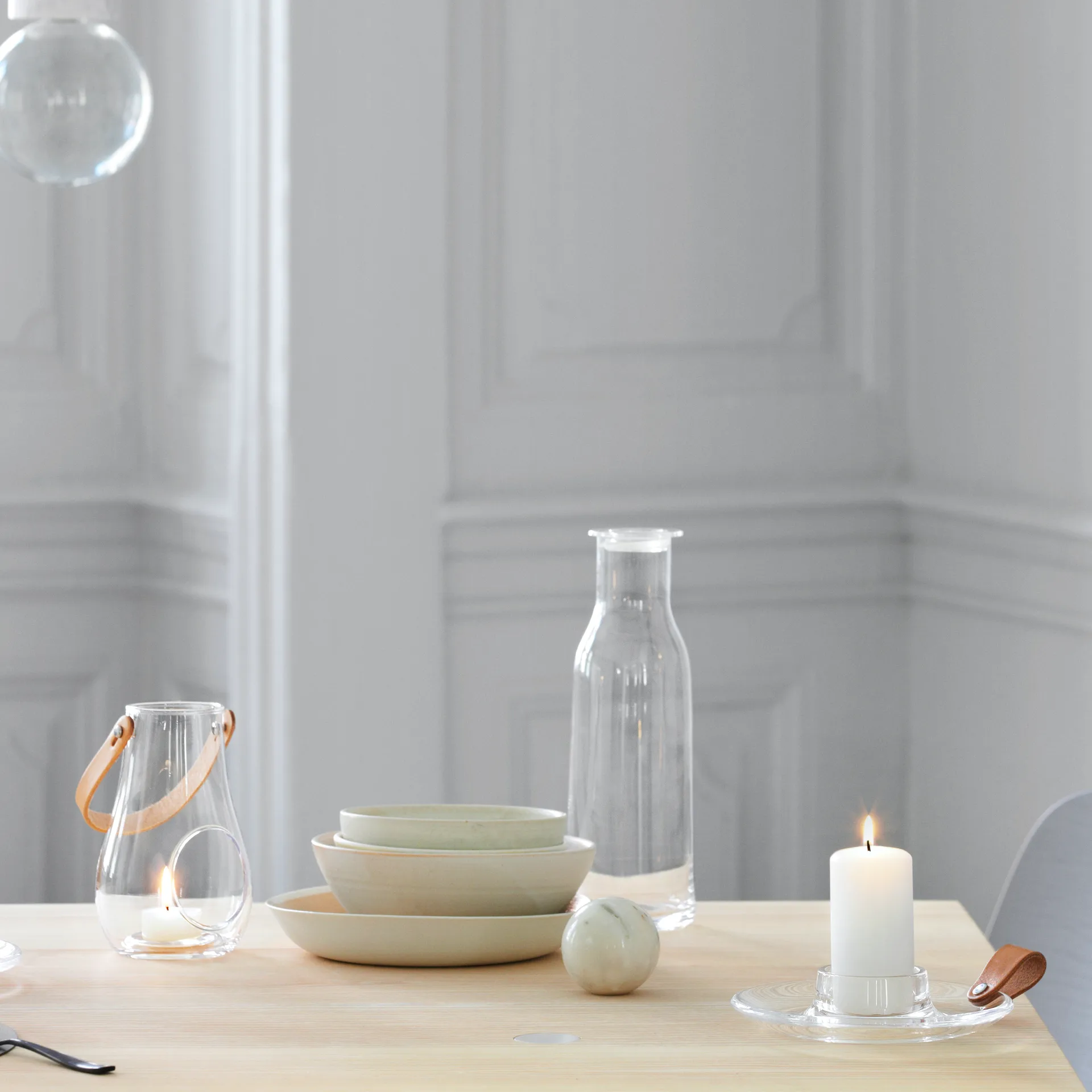 Design with light kynttilänjalka, 17 cm Holmegaard