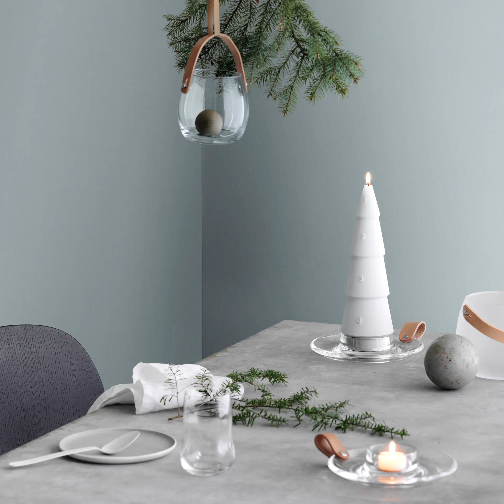 Design with light kynttilänjalka, 17 cm Holmegaard
