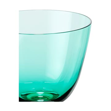 Flow lasi jalalla 35 cl - Emerald green - Holmegaard