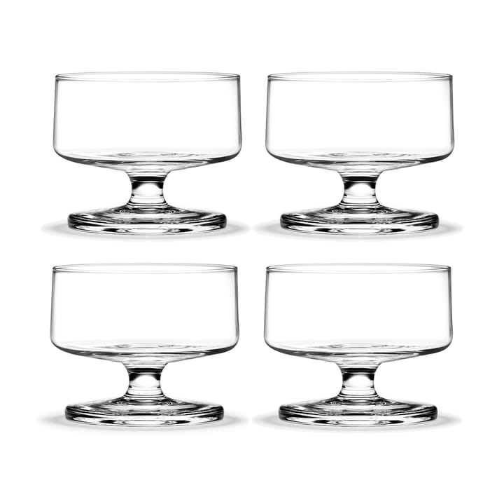Stub jälkiruokakulho 20 cl, 4-pakkaus - Kirkas - Holmegaard