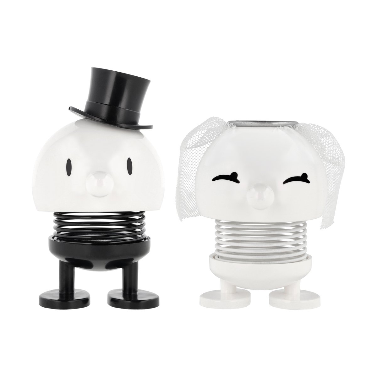 Hoptimist Bride & Groom -hahmo 2 osaa White | Skandinaavinen Sisustus | Puuhahmot | Valkoinen