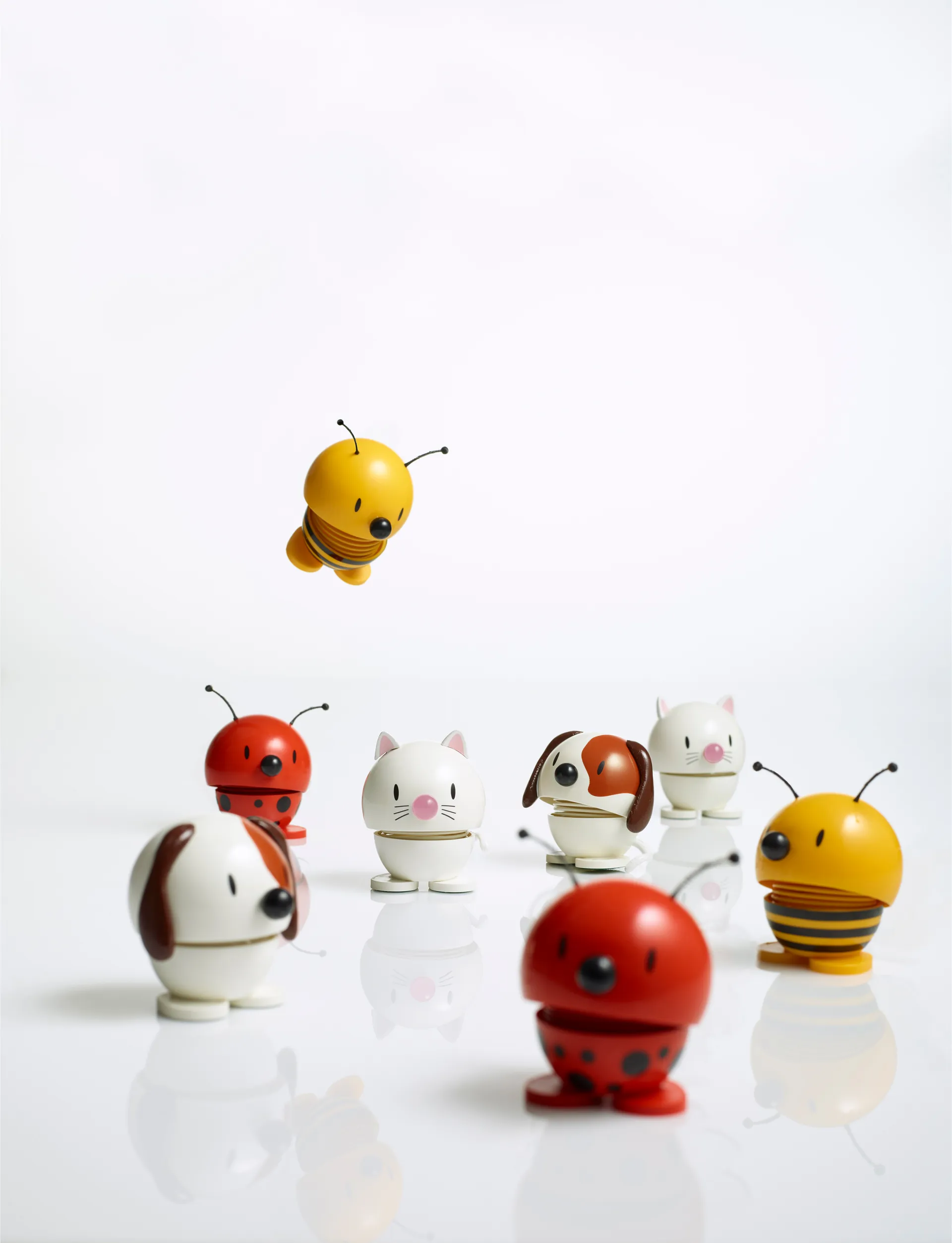 Hoptimist Cat -hahmo 7,3 cm, White Hoptimist