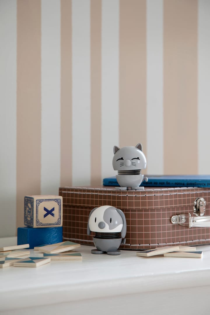 Hoptimist Dog -hahmo 6,9 cm, Cool grey Hoptimist