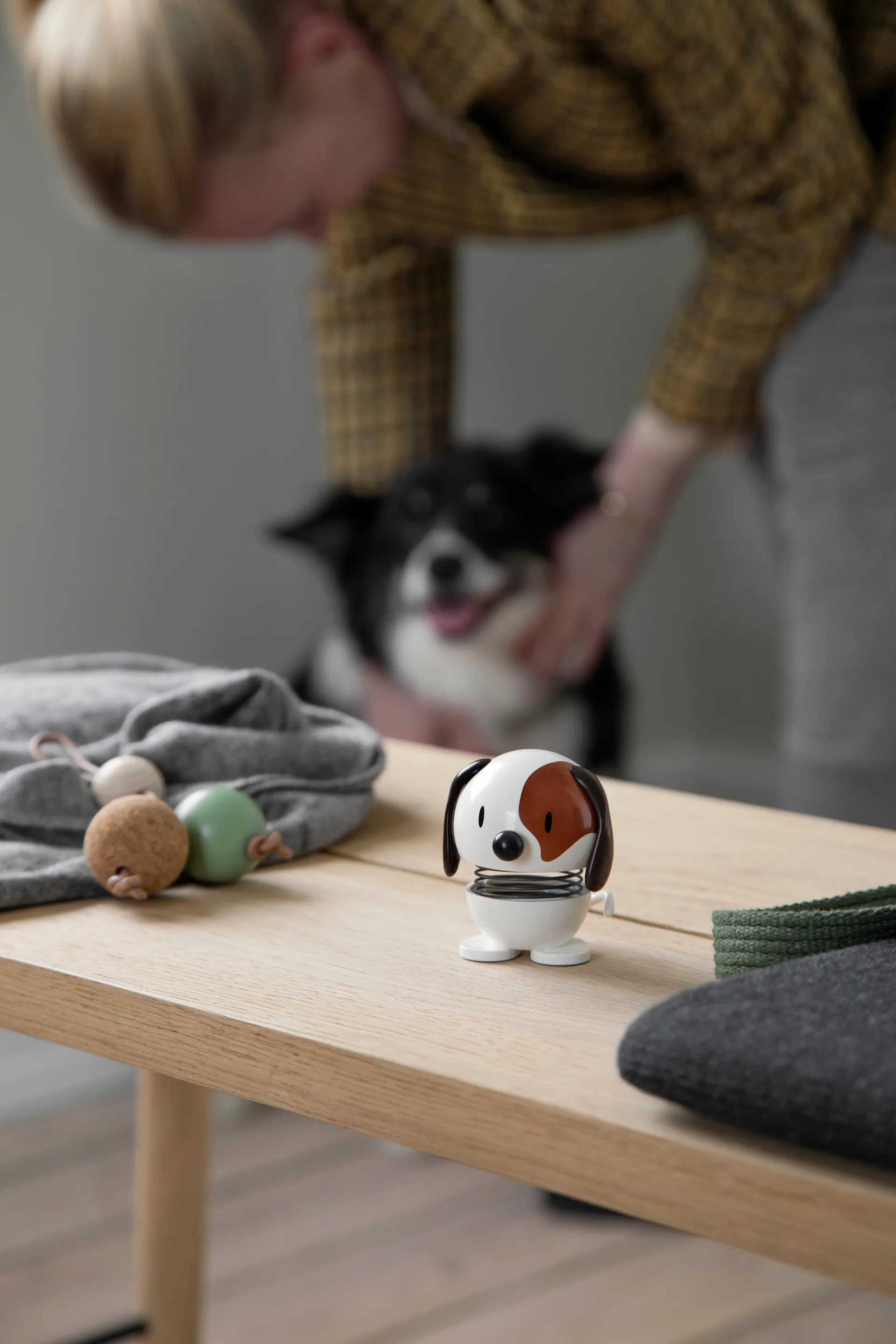 Hoptimist Dog -hahmo 6,9 cm, White Hoptimist