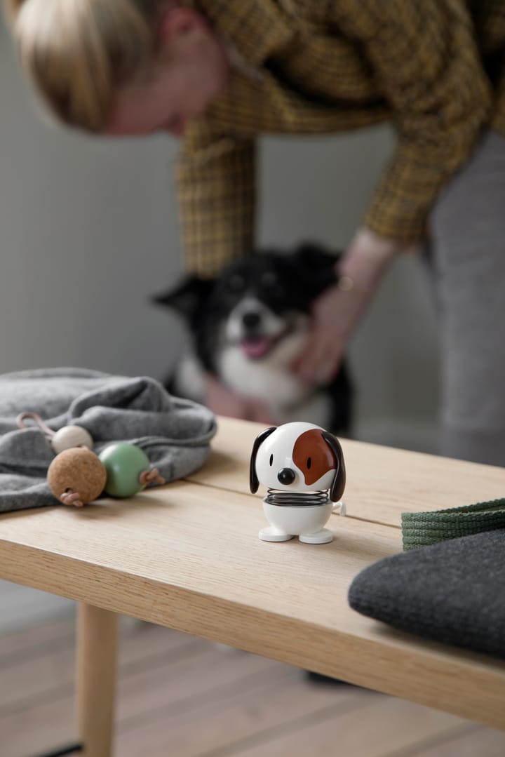 Hoptimist Dog -hahmo 6,9 cm, White Hoptimist