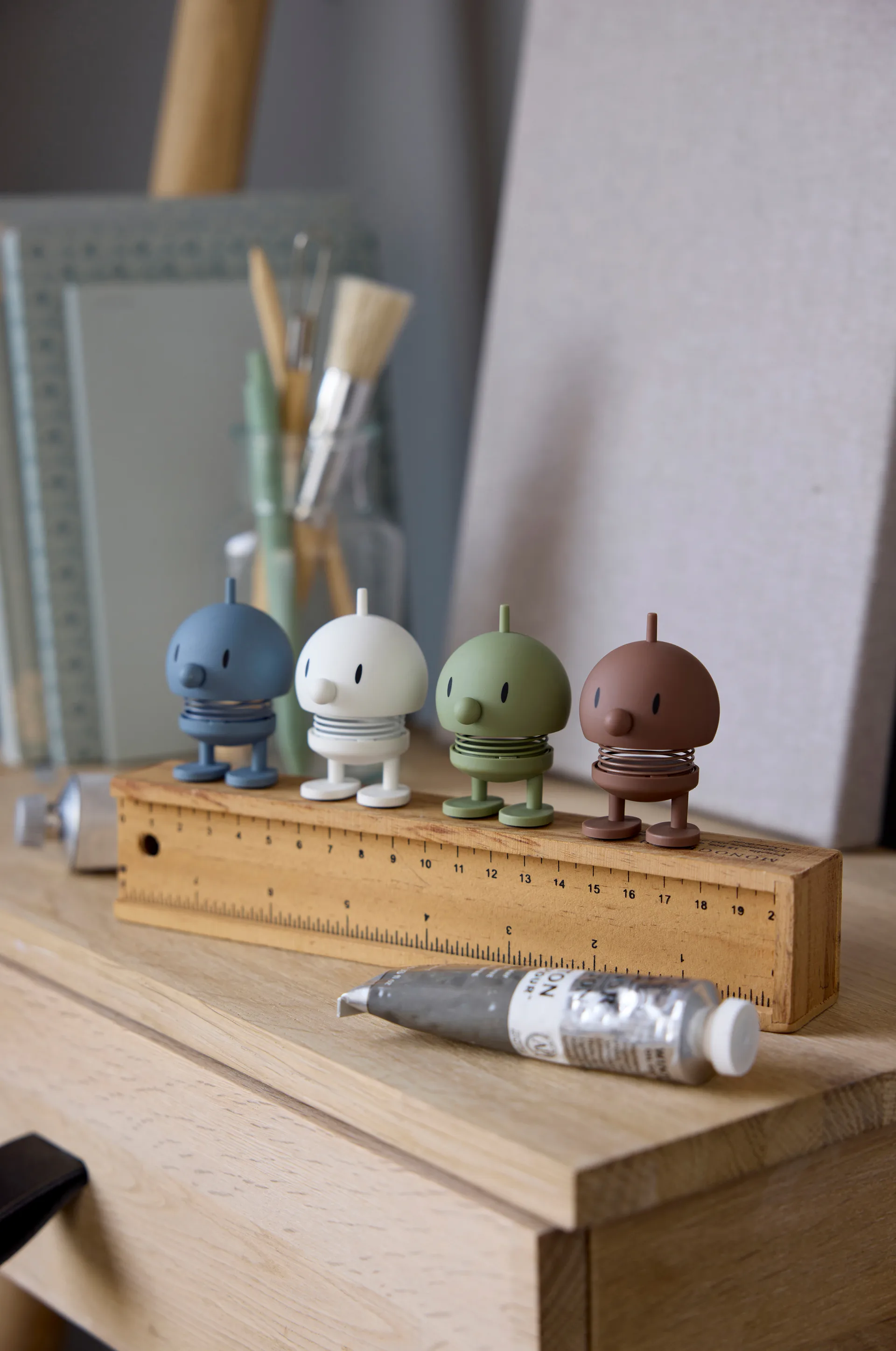 Hoptimist Soft Bumble -figuuri XS, Valkoinen Hoptimist