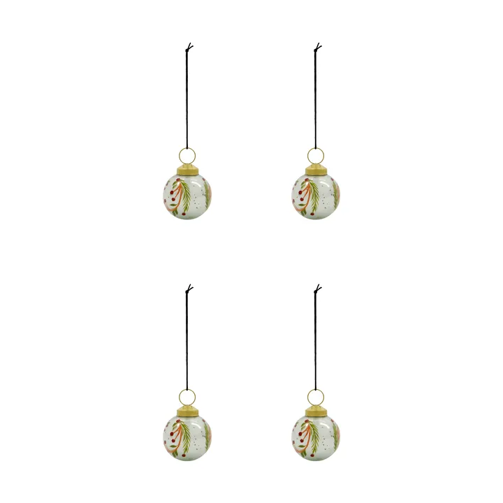 Antico joulukuusenkoriste 4-pack - Vaaleansininen - House Doctor