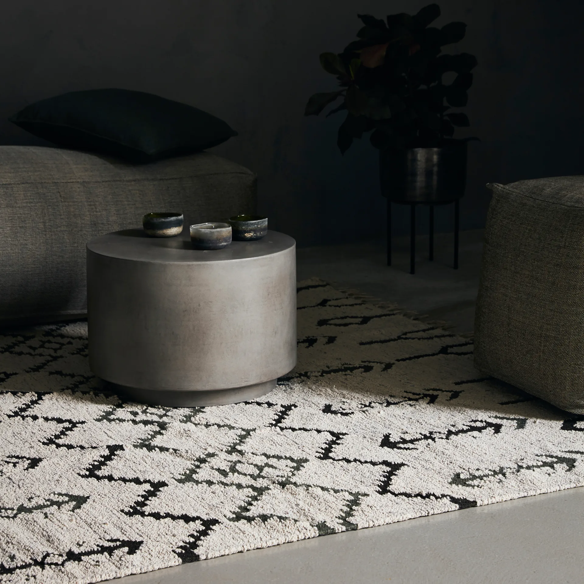 Arte matto 180x180 cm, Off-white House Doctor