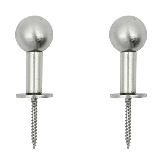 Ball koukku 2 kpl, Hopea viimeistely, Ø4x2 cm House Doctor