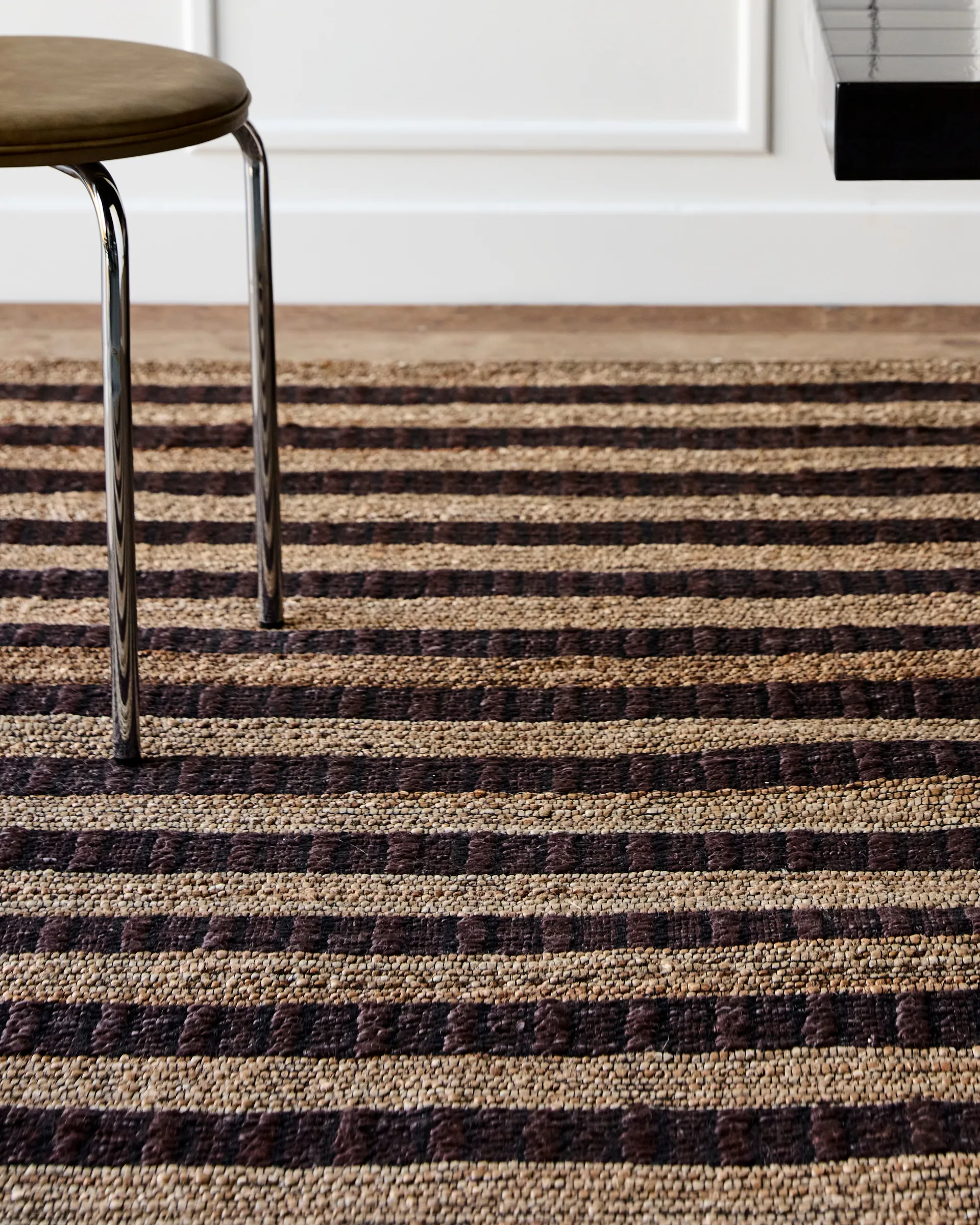 Block-matto ruskea-natural, 160 x 230 cm House Doctor