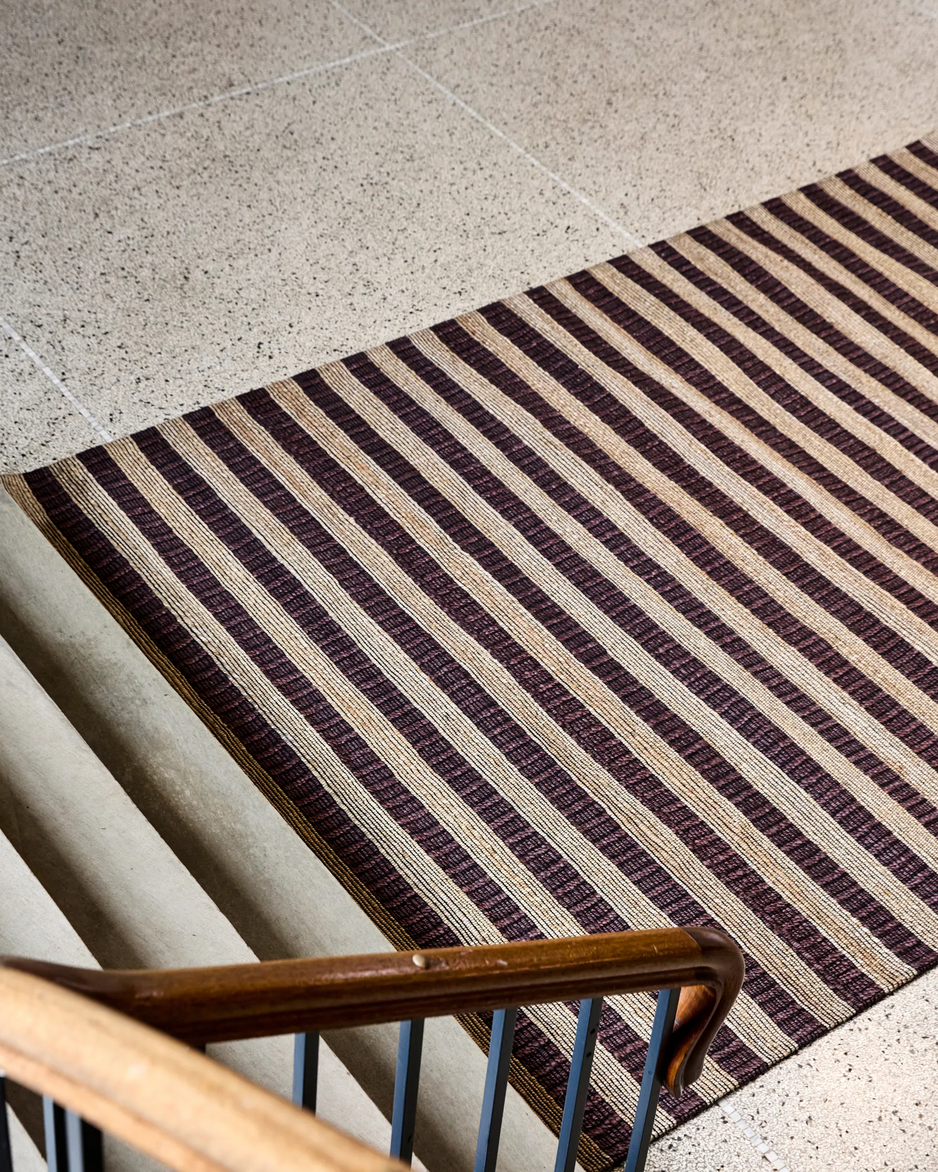 Block-matto ruskea-natural, 200 x 300 cm House Doctor