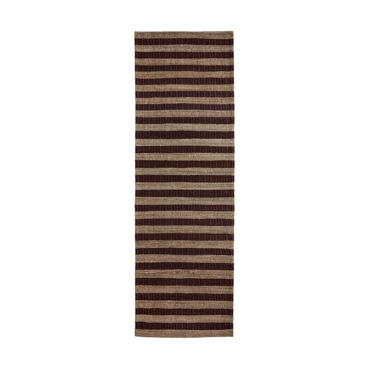 Block-matto ruskea-natural - 90 x 300 cm - House Doctor
